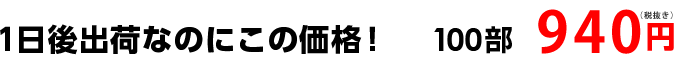 1日後出荷なのにこの価格!