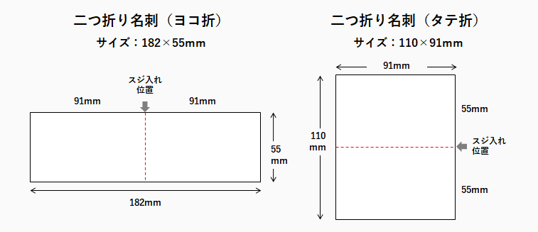 二つ折り名刺